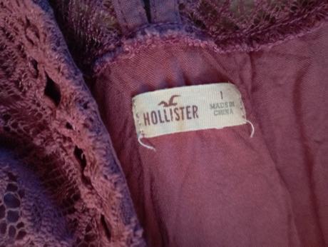 Čipkované šaty, hollister,xs