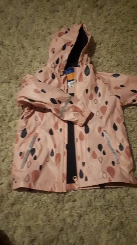 Nepremokava zateplena vetrovka s reflexnymi prvkam, lupilu,110 / 116