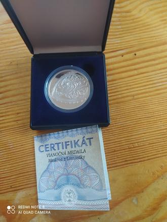 Strieborna medaila - 55eur,