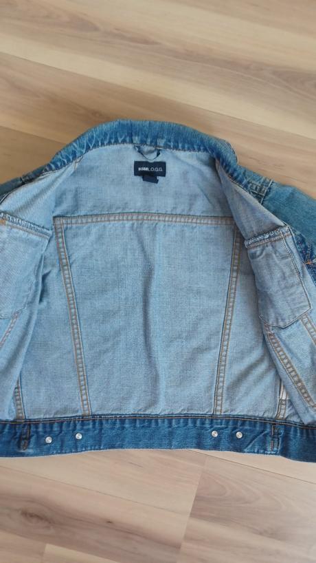 Riflová bunda s vreckami, h&m,134