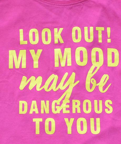 Ružové tričko s nápisom " dávaj si pozor...", reserved,158