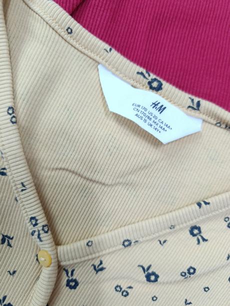 Set troch dievčenských tričiek, h&m,170