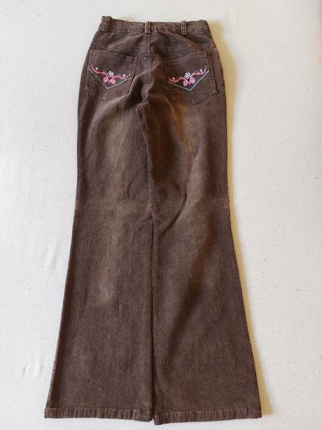 Dievčenské hnedé menžestráky, 152