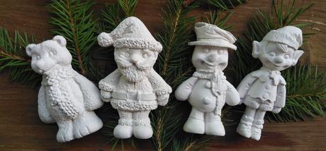 Sadrove vianočne figurky,