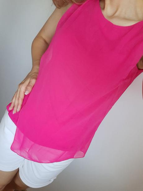 Ružový top, s