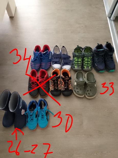 Rôzna obuv od veľ. 26-27 po 34, 33