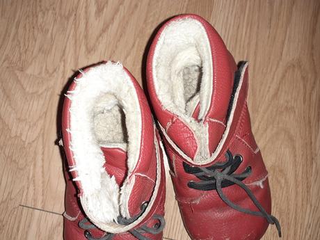 Kožené barefoot čizmičky little blue lamb s ovčím, little blue lamb,27