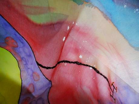 Hodvábna šatka desigual, desigual,xl