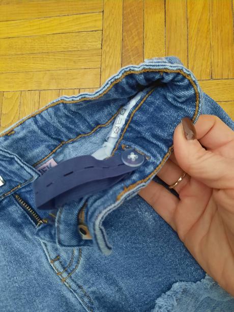 Dievčenské riflové šortky, kik,140