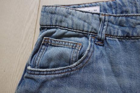 Mäkké riflové kraťasky zara, h&m,134