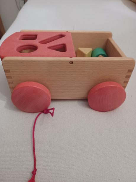 Drevená hračka,vozik, 