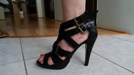 Čierne sandále, 38
