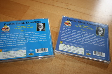 2x cd detektívnych príbehov v nemčine, 