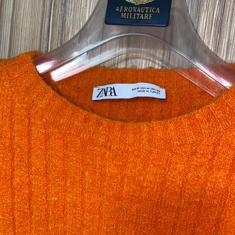 Crop top svetrík zara, zara,m