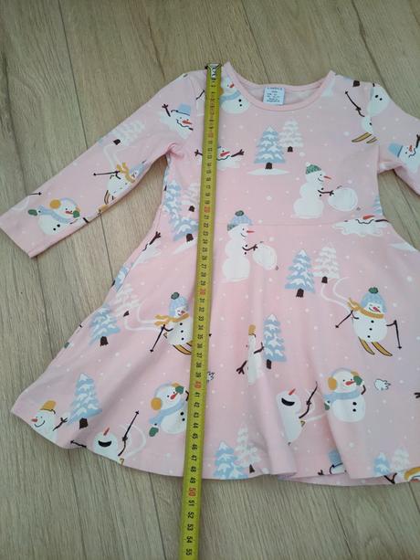 Bavlnené šaty lindex snehuliaci, vel. 92, lindex,92
