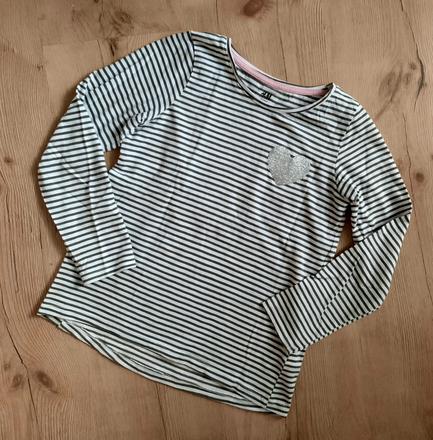 Tričko so srdiečkom, h&m,122