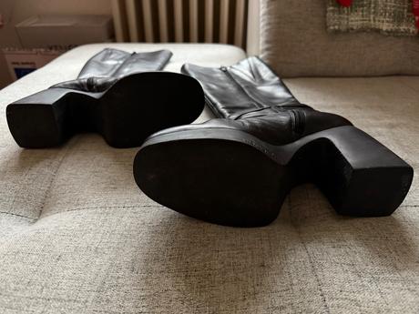 Dámke kožené čižmy, 38