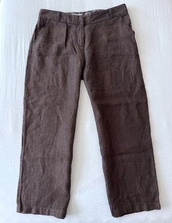 3/4 ľanové nohavice vel.m-l, marks & spencer,40