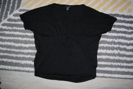 Širšie tričko so šnúrkou, h&m,s