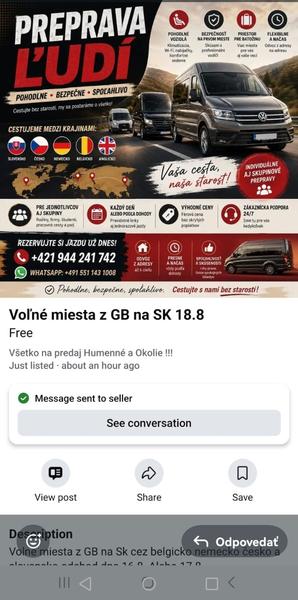 Skúsenosti s prepravou ľudí v Anglicku