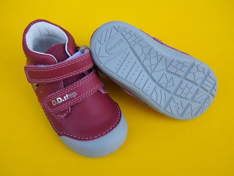 Detské kožené topánky ddstep 066 raspberry, d.d.step,20 - 25