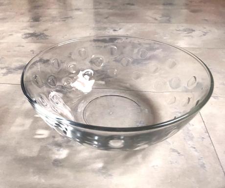 Sklenená masívna misa bohemia,