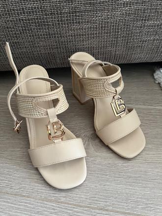 Sandalky na opätku laura biagotti, veľkosť 35, 35