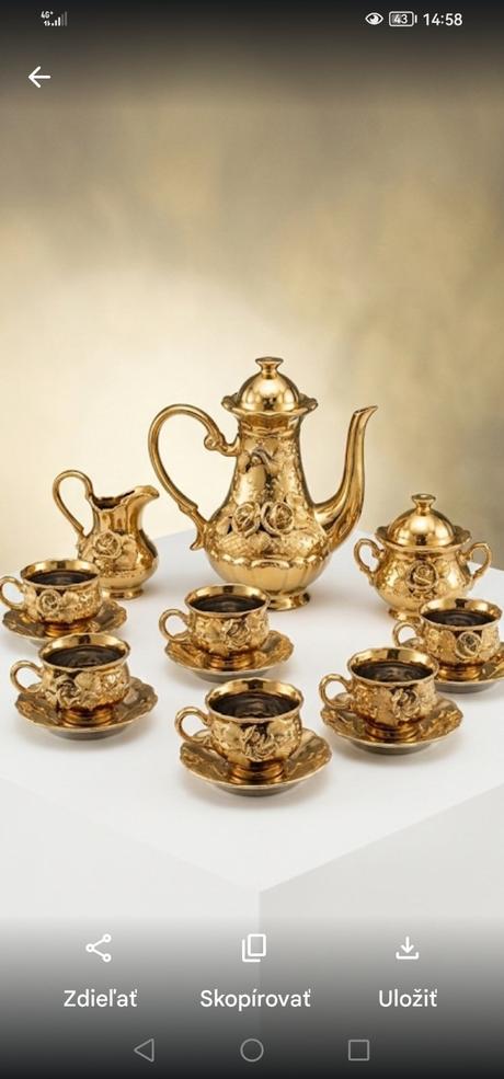 Zberateľská súprava na kávu, čaj, 