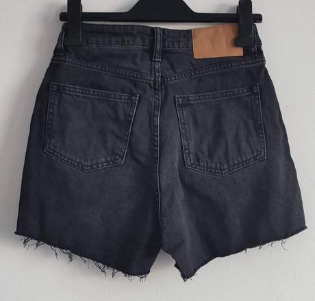 Riflové šortky s vysokým pásom h&m, h&m,xs