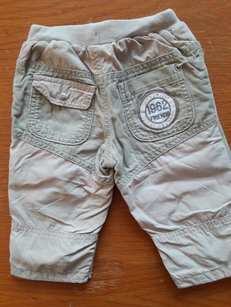 Podšité nohavice na 9-12 mes., prénatal,80