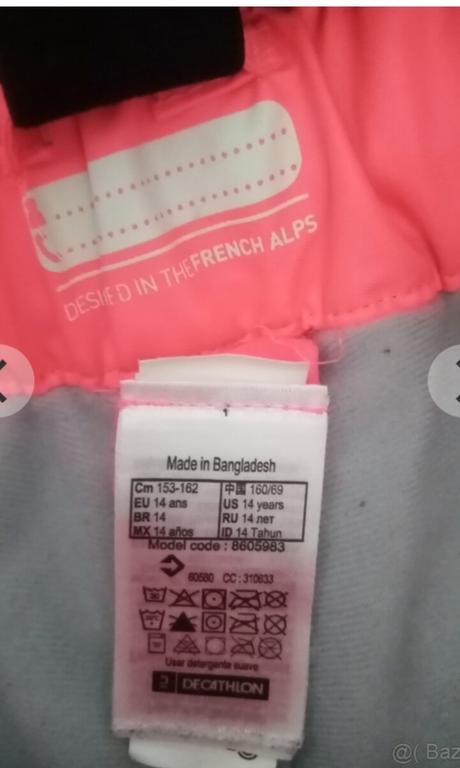 Lyžiarske nohavice decathlon, decathlon,158