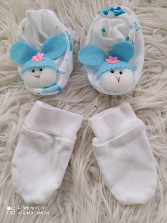 Papučky a rukavičky pre bábätko, 50