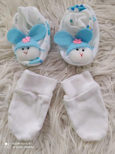 Papučky a rukavičky pre bábätko, 50