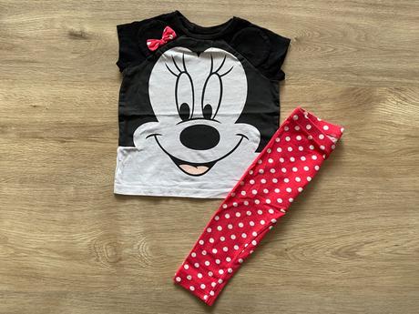 Súprava minnie tričko a legínky, h&m,80