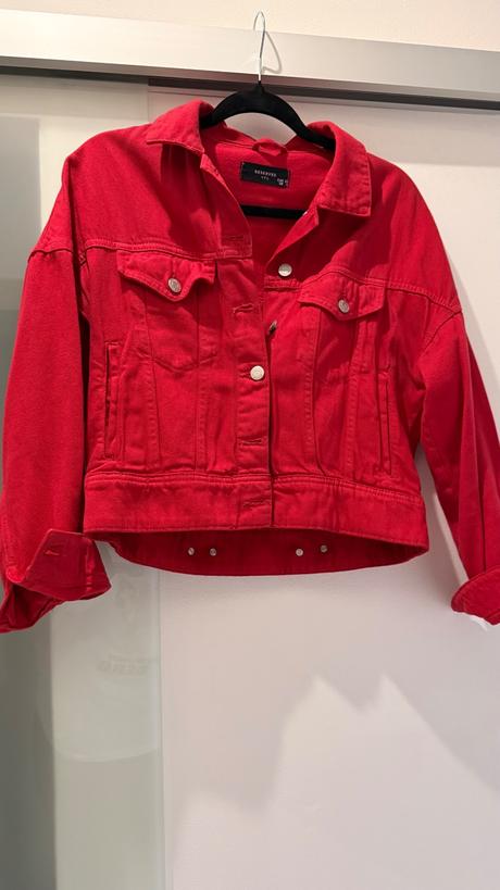 Červená rifľová bunda, reserved,34