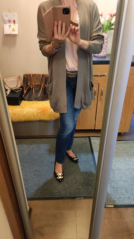 Dámsky sveter kartigan, h&m,l