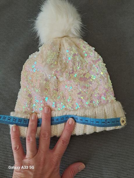 Čiapka s glitrami dámska/dievčenská, m