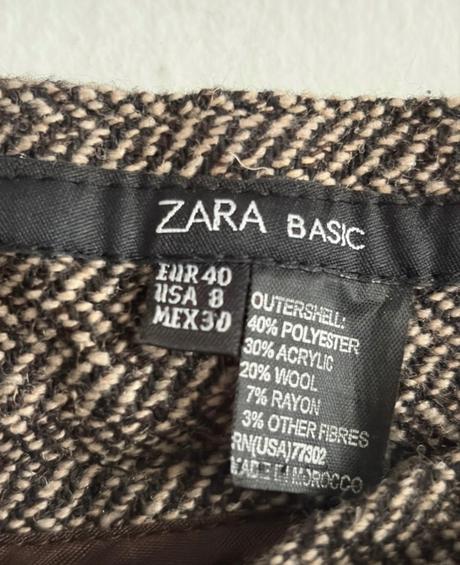 Zara jesene zimne tvidove nohavice 40, zara,40
