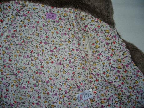 Kožušinový kabátik, f&f,80