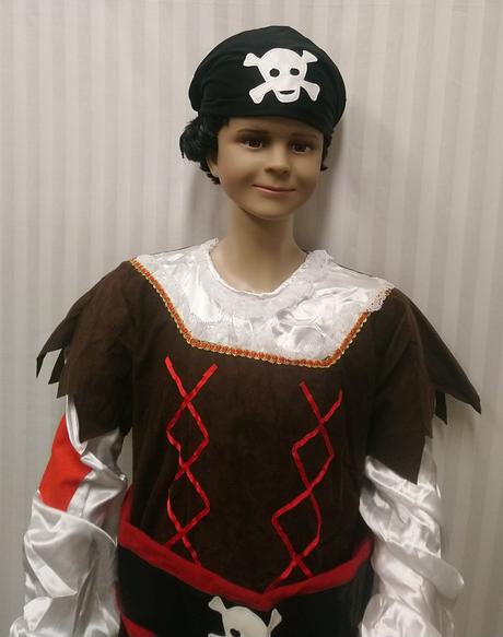 5 dielny kostým pirát, 9 -11 r, 140-152 cm,