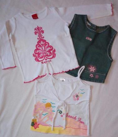 Vestička 92 c&a, 2x tričko esprit 98 a palomino, 86–98