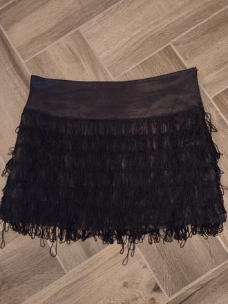 Mini sukňa so strapcami, atmosphere,s