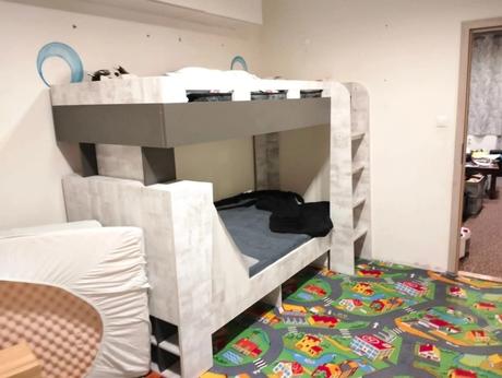 Poschodová posteľ, šírka (cm): 90,dĺžka (cm): 200