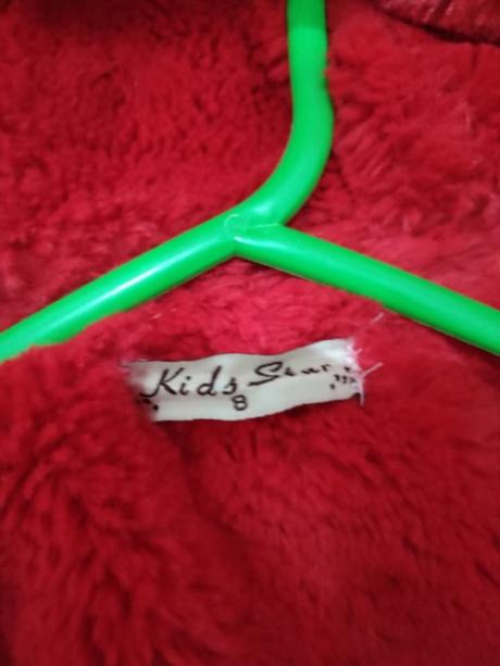 Maskáčová bunda, parka- 140 s červenou kožušinkou, 140