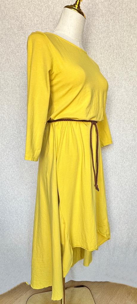 Midi šaty z bavlneného úpletu, 