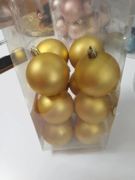 Vianočné gule matné 6cm 12ks, 