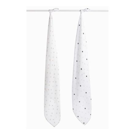 Naf naf sada 2 mušelínových plenok cloe, 120x120cm, 