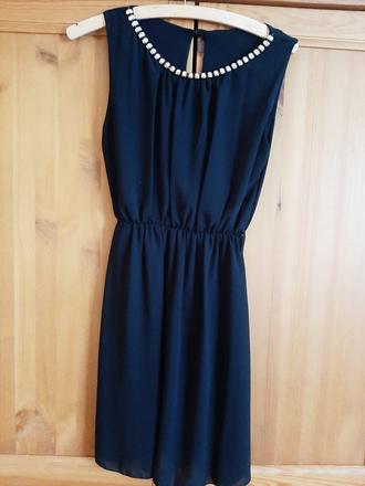 Šaty so zlatými korálmi s dĺžkou petite, 34