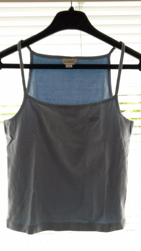 Guess top tielko light blue, guess,s