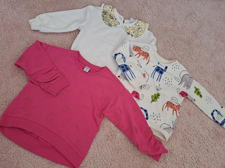 3x mikiny pre dievčatko, f&f,104